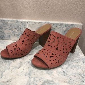 3 for $12 - American Eagle pink suede heels